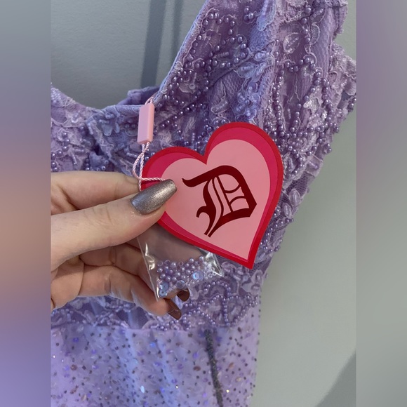 Dyspnea Charleston mini dress purple - Picture 4 of 4